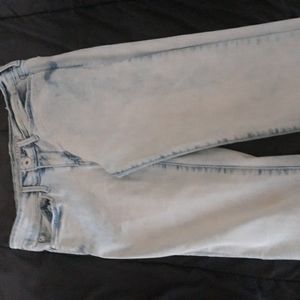 Light blue denim jeans